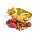 Low Carb - Omelette Chicken Wrap Box, Bliss Ball & Seasonal Fruit