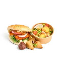Taste Of India - Filled Bap, Salad, Seasonal Fruit & Sweet Bliss Ball