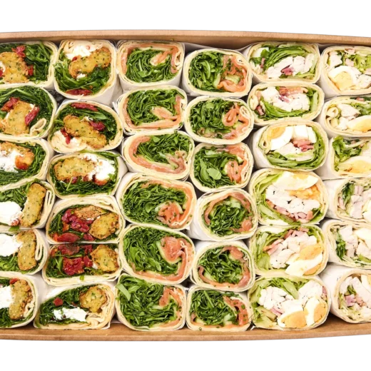 Gourmet Wrap Box, Seasonal fruit & Slice