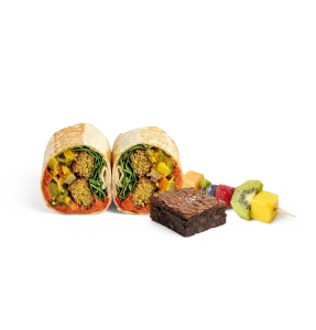 Gourmet Wrap Box, Seasonal fruit & Slice
